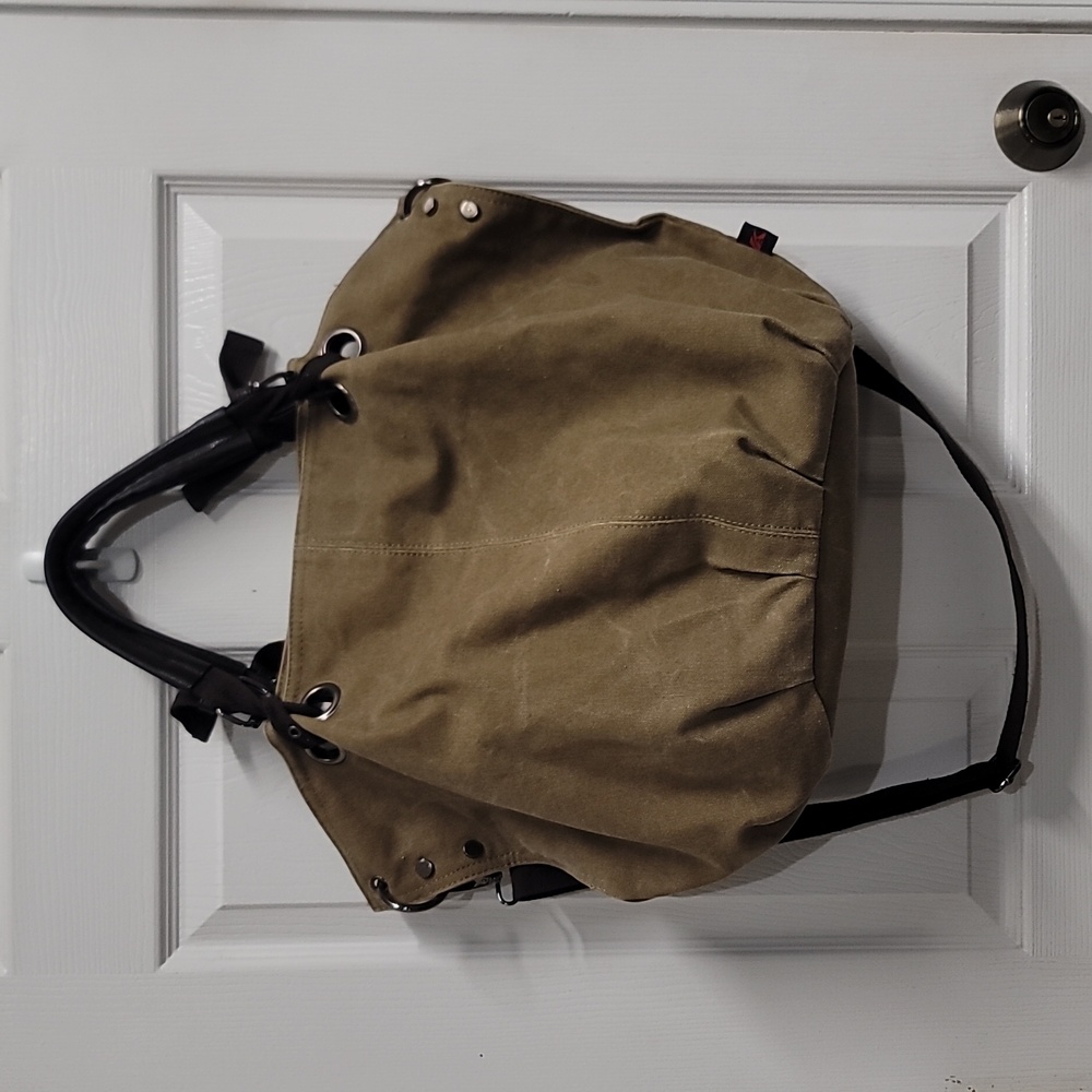 Army Green Canvas Tote